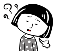 Gloomy girl sticker #12458202