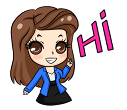 Nun : Greeting Happy Birthday to You. sticker #12458614