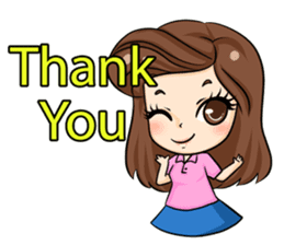 Nun : Greeting Happy Birthday to You. sticker #12458615