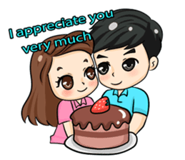 Nun : Greeting Happy Birthday to You. sticker #12458625