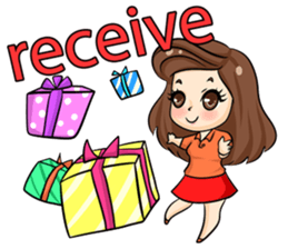 Nun : Greeting Happy Birthday to You. sticker #12458631