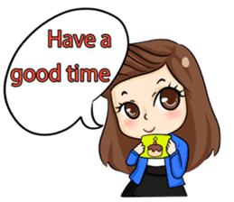 Nun : Greeting Happy Birthday to You. sticker #12458638