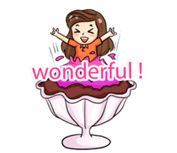 Nun : Greeting Happy Birthday to You. sticker #12458643