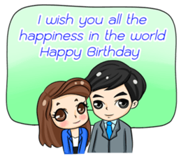 Nun : Greeting Happy Birthday to You. sticker #12458653