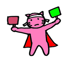 SuperPinkCat sticker #12458709