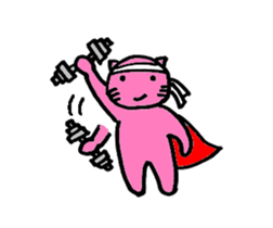 SuperPinkCat sticker #12458720