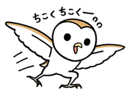 Sticker of barn owl sticker #12459495