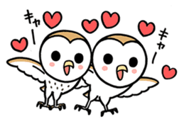 Sticker of barn owl sticker #12459496