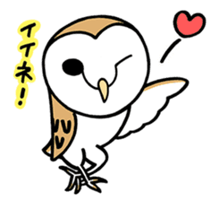 Sticker of barn owl sticker #12459501