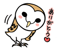 Sticker of barn owl sticker #12459502