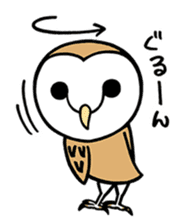 Sticker of barn owl sticker #12459508