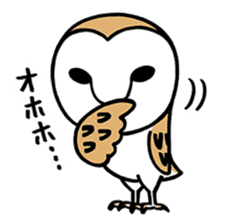 Sticker of barn owl sticker #12459509