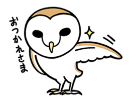 Sticker of barn owl sticker #12459513