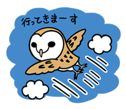 Sticker of barn owl sticker #12459515