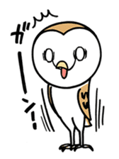 Sticker of barn owl sticker #12459517