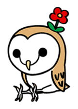 Sticker of barn owl sticker #12459519