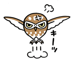 Sticker of barn owl sticker #12459524