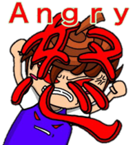 Acorn boy"DAN"Japanese word"KANJI"ver. sticker #12460015