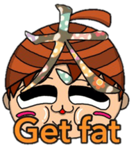 Acorn boy"DAN"Japanese word"KANJI"ver. sticker #12460035