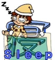 Acorn boy"DAN"Japanese word"KANJI"ver. sticker #12460049