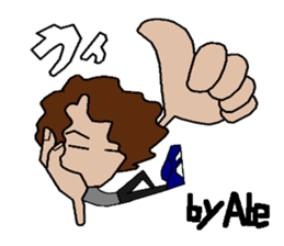 sticker of abe 2 sticker #12460538