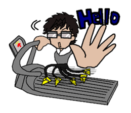 sticker of abe 2 sticker #12460543