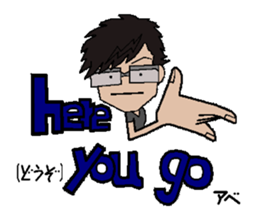 sticker of abe 2 sticker #12460548