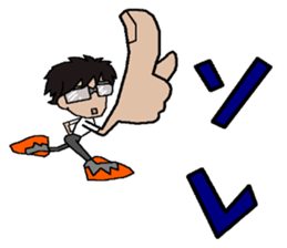 sticker of abe 2 sticker #12460568