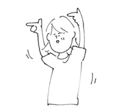 yaruki no nai sticker sticker #12460725