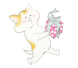 A cat and a cat and... sticker #12460898