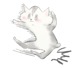 A cat and a cat and... sticker #12460913