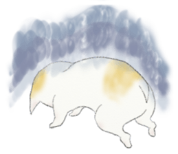 A cat and a cat and... sticker #12460924