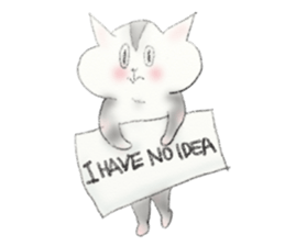 A cat and a cat and... sticker #12460931