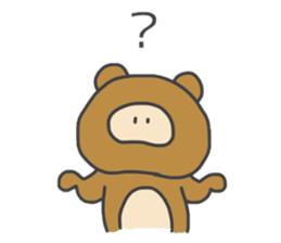 Cute racoooon dog sticker #12460995