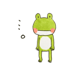 Polite frog, Kaoru 2 sticker #12462202