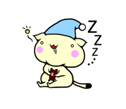 Fat cat 1 sticker #12462952