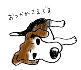 He is a beagle. sticker #12463454