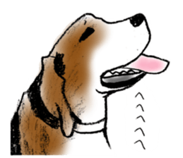 He is a beagle. sticker #12463459
