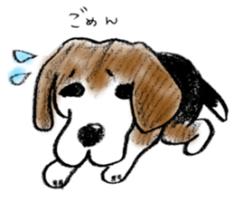 He is a beagle. sticker #12463461