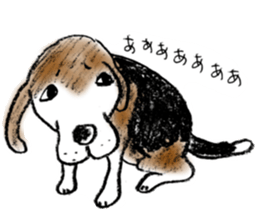 He is a beagle. sticker #12463463