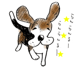 He is a beagle. sticker #12463465