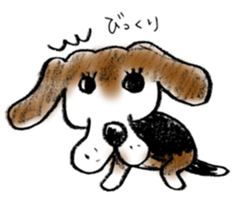 He is a beagle. sticker #12463468