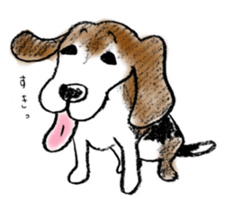 He is a beagle. sticker #12463473