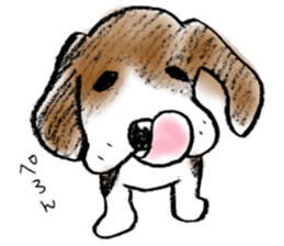 He is a beagle. sticker #12463475