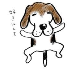 He is a beagle. sticker #12463481