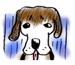 He is a beagle. sticker #12463484