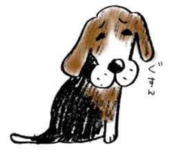 He is a beagle. sticker #12463487