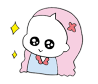 a girl with pets02 sticker #12464414