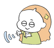 a girl with pets02 sticker #12464416