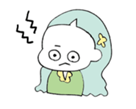 a girl with pets02 sticker #12464431